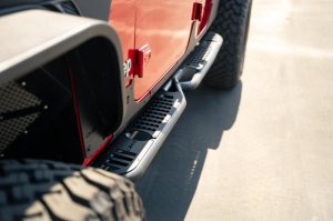 Jeep Gladiator JT Side Steps - DV8 Offroad - OE Plus - Micro-texture black - `20-`23 Jeep Gladiator JT Side Steps - DV8 Offroad - OE Plus - Micro-texture black - `20-`23